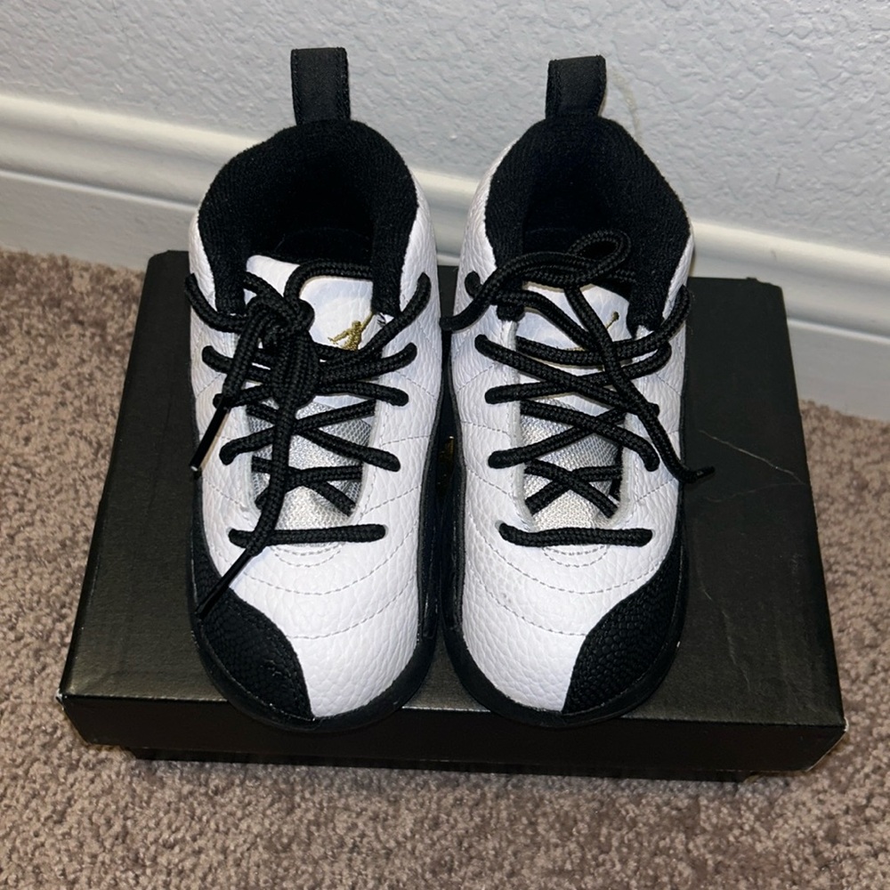 Black and white Jordan 12